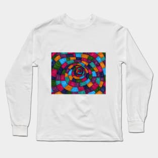 Multicolor Swirling Yellow Brick Road Long Sleeve T-Shirt